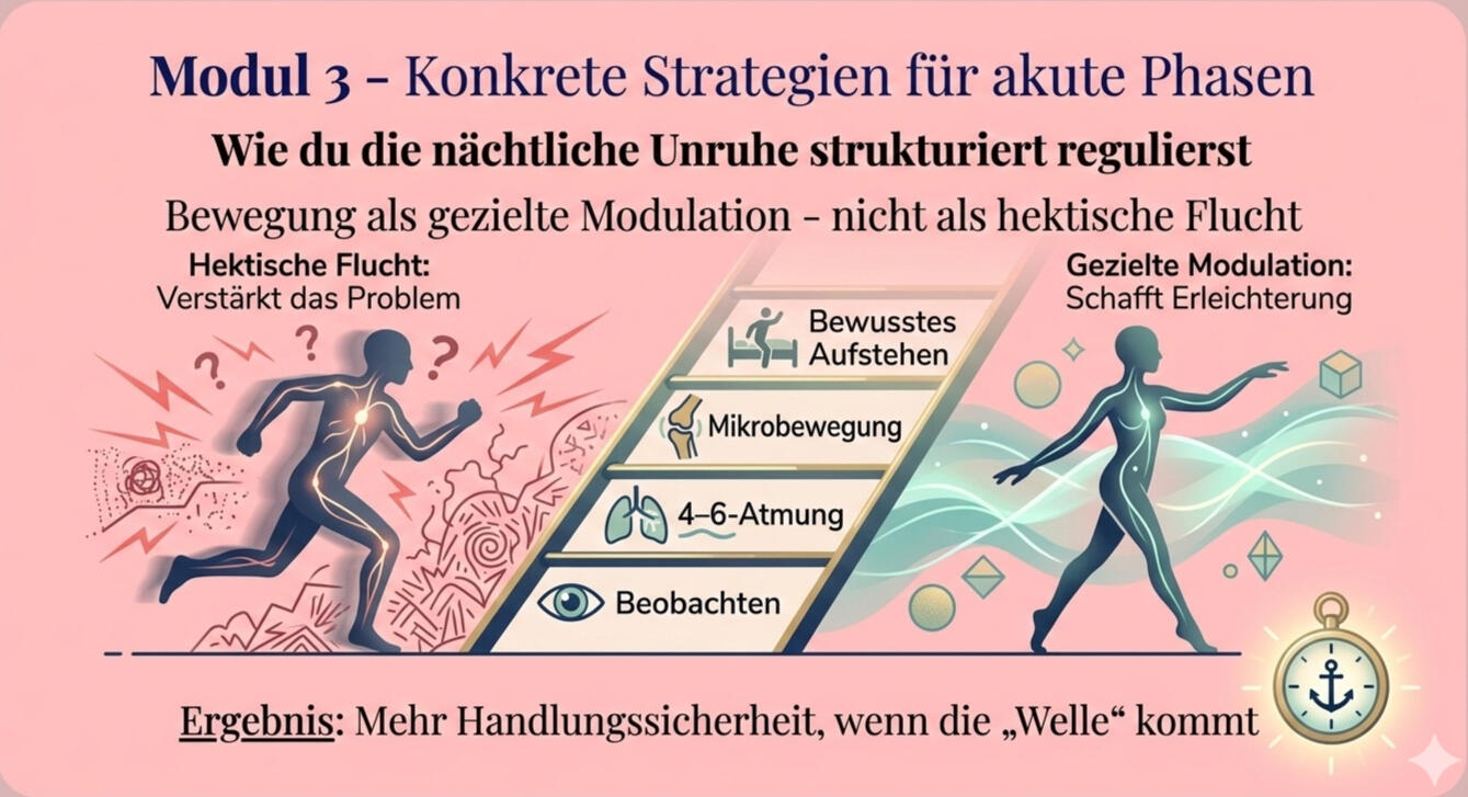 Wie du die nächtliche Unruhe strukturiert regulierst